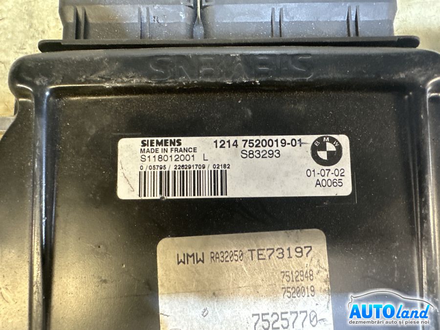 Calculator Ecu Motor MINI MINI (R50,R53) 2001-2025 Cod 7520019 