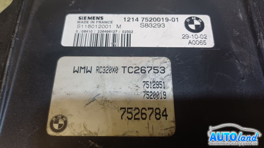 Calculator Ecu Motor MINI MINI (R50,R53) 2001-2025 Cod 7526784 