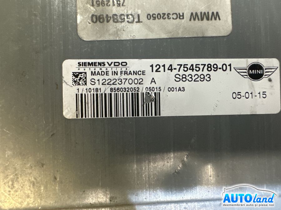 Calculator Ecu Motor MINI MINI (R50,R53) 2001-2025 Cod 7545789 