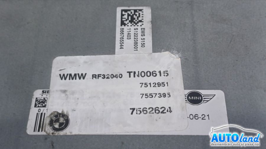 Calculator Ecu Motor MINI MINI (R50,R53) 2001-2025 Cod 7557395 