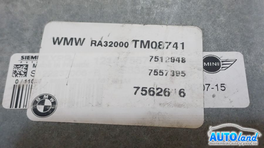 Calculator Ecu Motor MINI MINI (R50,R53) 2001-2025 Cod 7562616 