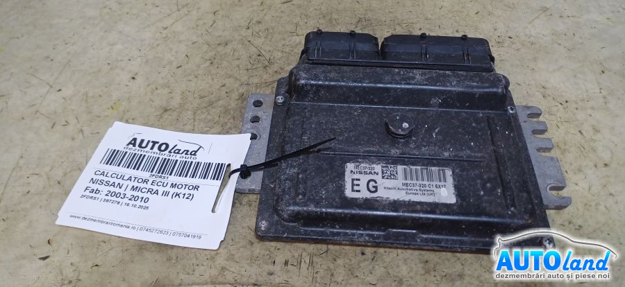 Calculator Ecu Motor NISSAN MICRA III (K12) 2003-2010 Cod MEC37320 