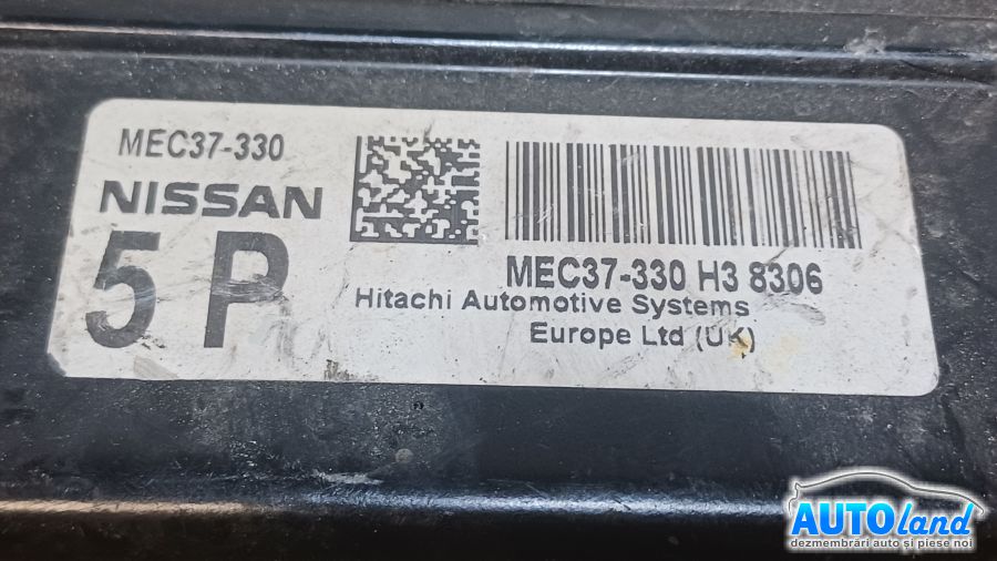 Calculator Ecu Motor NISSAN MICRA III (K12) 2003-2010 Cod MEC37330 