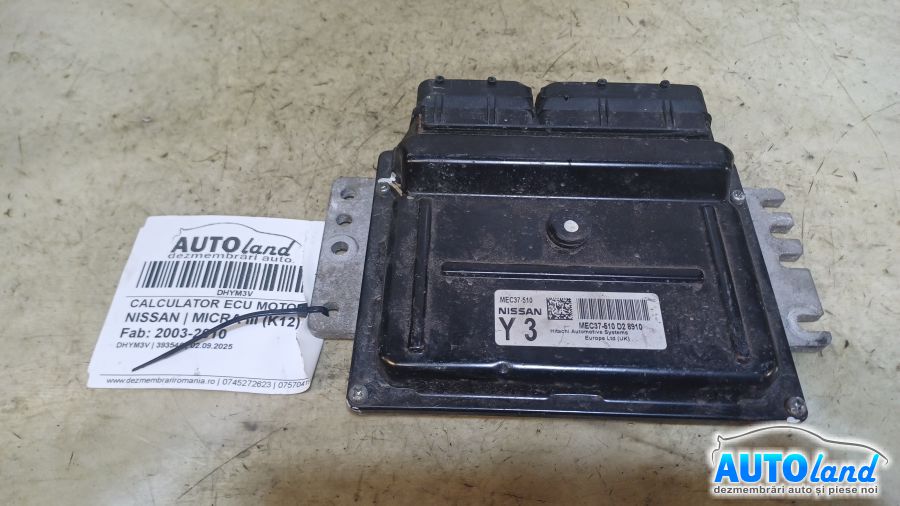 Calculator Ecu Motor NISSAN MICRA III (K12) 2003-2010 Cod MEC37510 