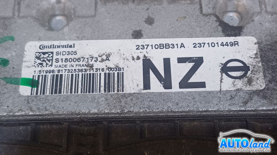 Calculator Ecu Motor NISSAN QASHQAI (J10,JJ10) 2007-2025 Cod 237101449R 