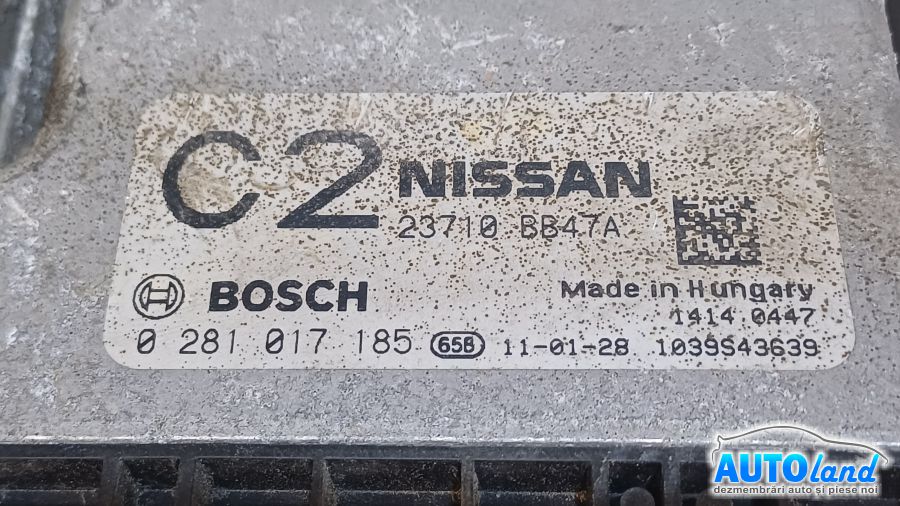 Calculator Ecu Motor NISSAN QASHQAI (J10,JJ10) 2007-2025 Cod 23710BB47A 