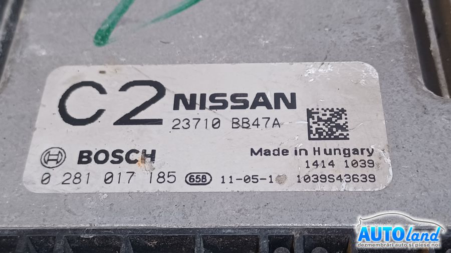 Calculator Ecu Motor NISSAN QASHQAI (J10,JJ10) 2007-2026 Cod 23710BB47A 
