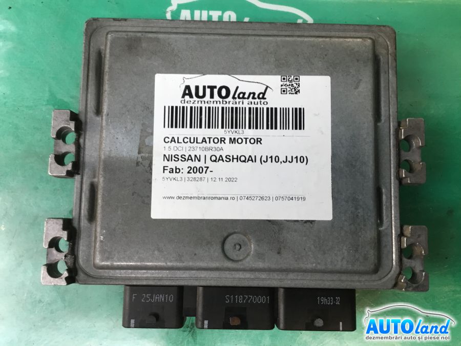 Calculator ECU Motor NISSAN QASHQAI (J10,JJ10) 2007-2025 Cod 23710BR30A 