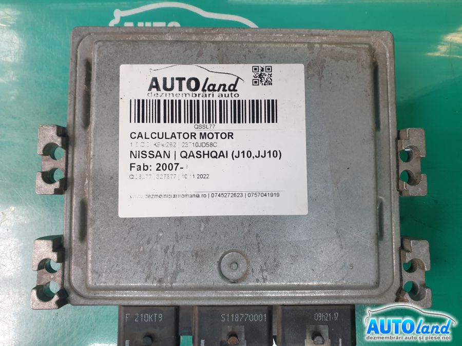 Calculator ECU Motor NISSAN QASHQAI (J10,JJ10) 2007-2025 Cod 23710JD58C 