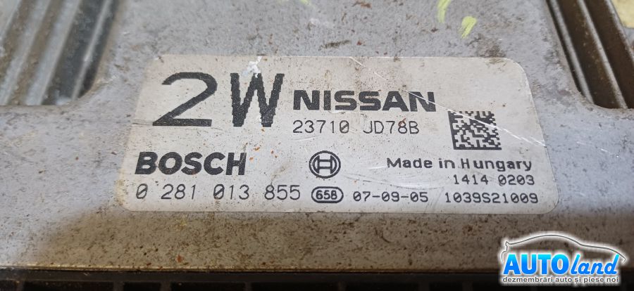 Calculator Ecu Motor NISSAN QASHQAI (J10,JJ10) 2007-2025 Cod 23710JD78B 