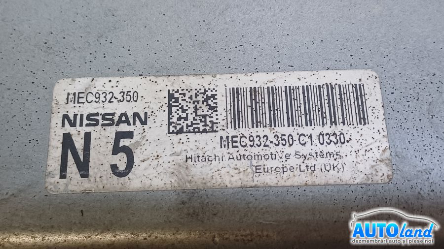 Calculator Ecu Motor NISSAN QASHQAI (J10,JJ10) 2007-2025 Cod MEC932350 