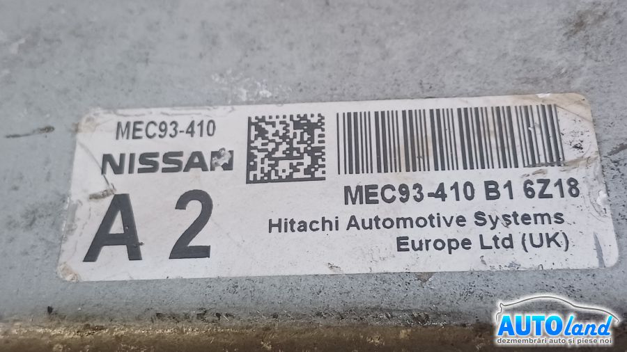 Calculator Ecu Motor NISSAN QASHQAI (J10,JJ10) 2007-2025 Cod MEC93410 