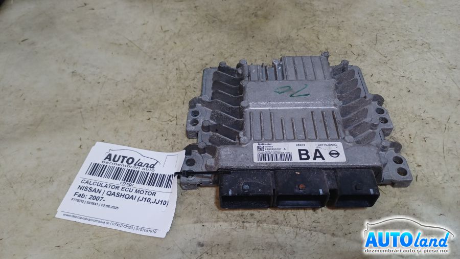 Calculator Ecu Motor NISSAN QASHQAI (J10,JJ10) 2007-2025 Cod S180033107 