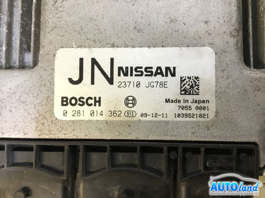 Calculator Ecu Motor NISSAN X-TRAIL (T31) 2007-2025 Cod 23710JG78E 