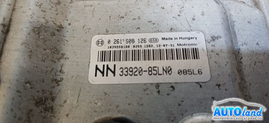 Calculator Ecu Motor OPEL AGILA (H08) 2008-2025 Cod 3392085LN0 