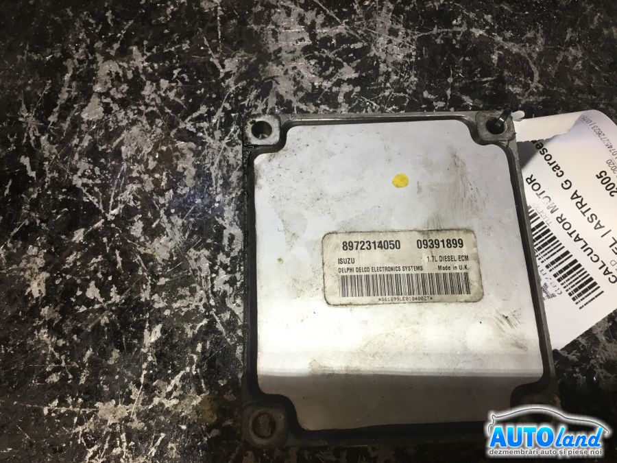 Calculator ECU Motor OPEL ASTRA G caroserie (F70) 1999-2005 Cod 8972314050 