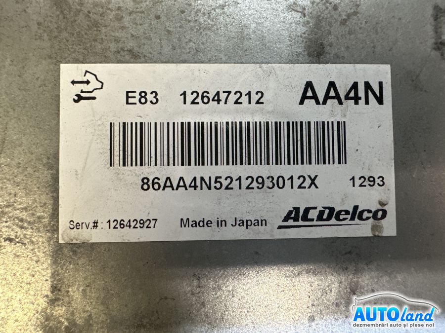 Calculator Ecu Motor OPEL ASTRA J combi 2009-2025 Cod 12647212 
