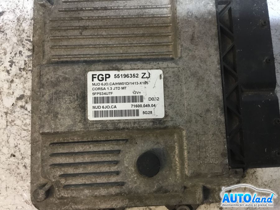 Calculator ECU Motor OPEL CORSA C (F08,F68) 2000-2025 Cod 55196352 