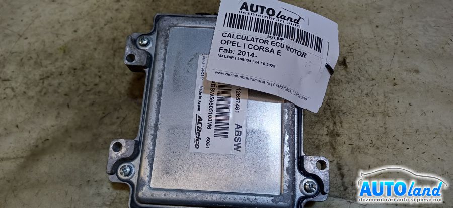 Calculator Ecu Motor OPEL CORSA E 2014-2025 Cod 12657461 
