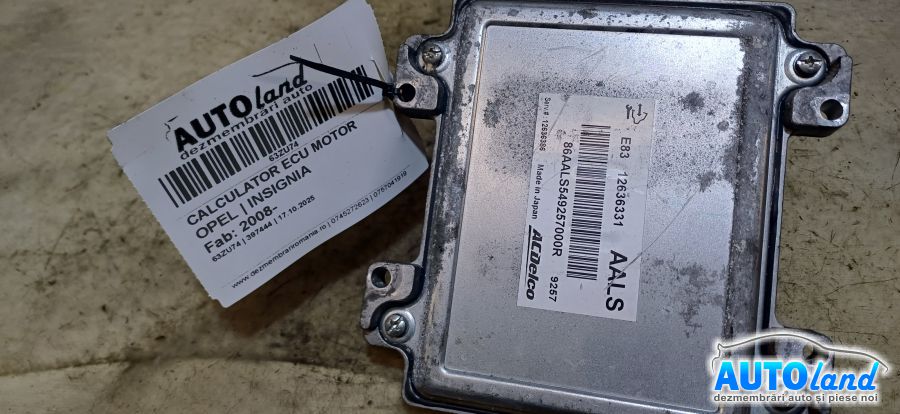 Calculator Ecu Motor OPEL INSIGNIA 2008-2026 Cod 12636331 