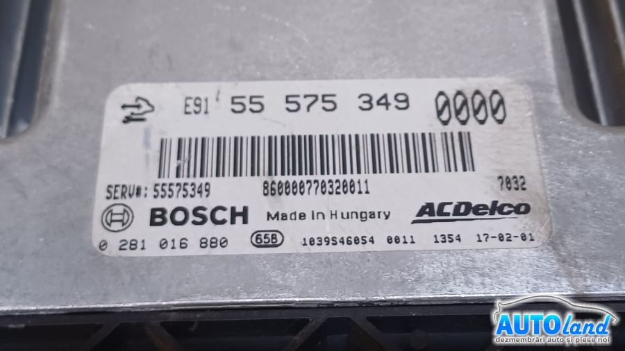 Calculator Ecu Motor OPEL INSIGNIA 2008-2025 Cod 55575349 