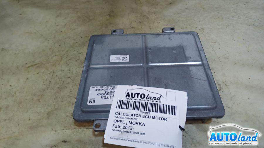 Calculator Ecu Motor OPEL MOKKA 2012-2025 Cod 55491705 