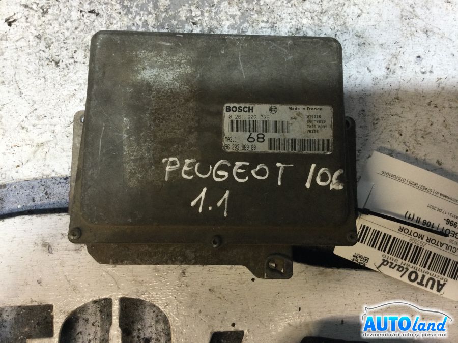 Calculator ECU Motor PEUGEOT 106 II (1) 1996-2025 Cod 9620398980 
