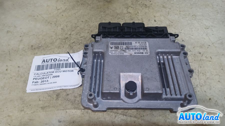 Calculator Ecu Motor PEUGEOT 2008 2013-2025 Cod 9807885980 