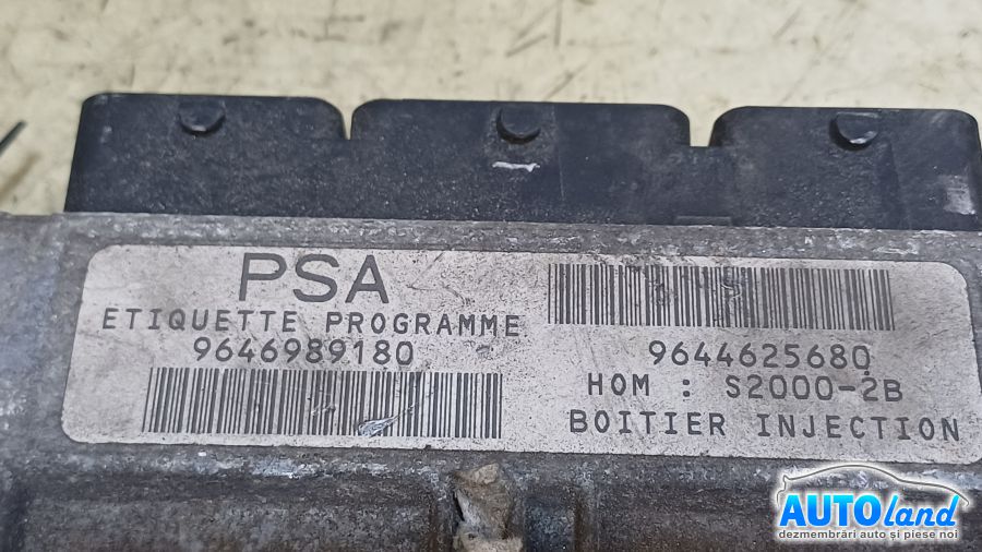 Calculator Ecu Motor PEUGEOT 206 limuzina 2007-2025 Cod 9646989180 