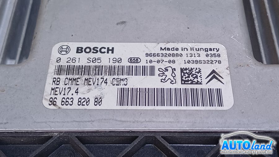 Calculator Ecu Motor PEUGEOT 207 CC (WD_) 2007-2025 Cod 0261S05190 
