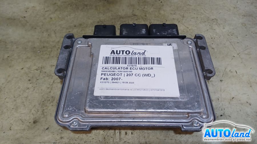 Calculator Ecu Motor PEUGEOT 207 CC (WD_) 2007-2025 Cod 0261S05190 