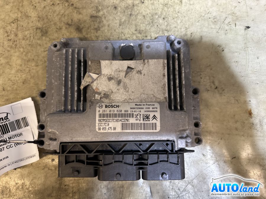 Calculator Ecu Motor PEUGEOT 207 CC (WD_) 2007-2025 Cod 9805947580 