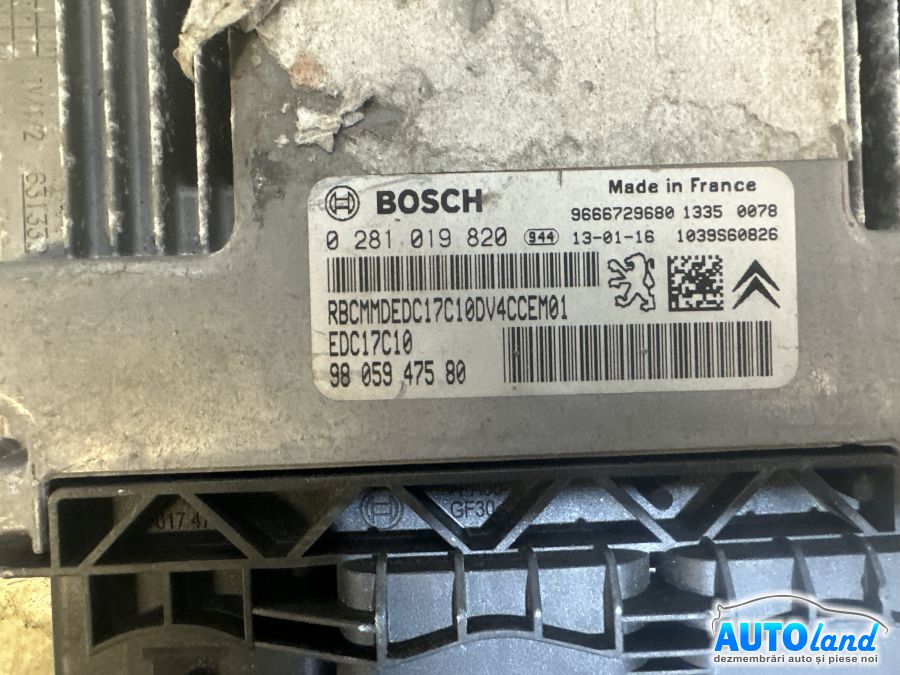 Calculator Ecu Motor PEUGEOT 207 CC (WD_) 2007-2025 Cod 9805947580 