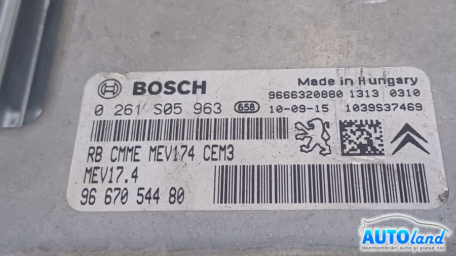 Calculator Ecu Motor PEUGEOT 207 SW (WK_) 2007-2025 Cod 9667054480 