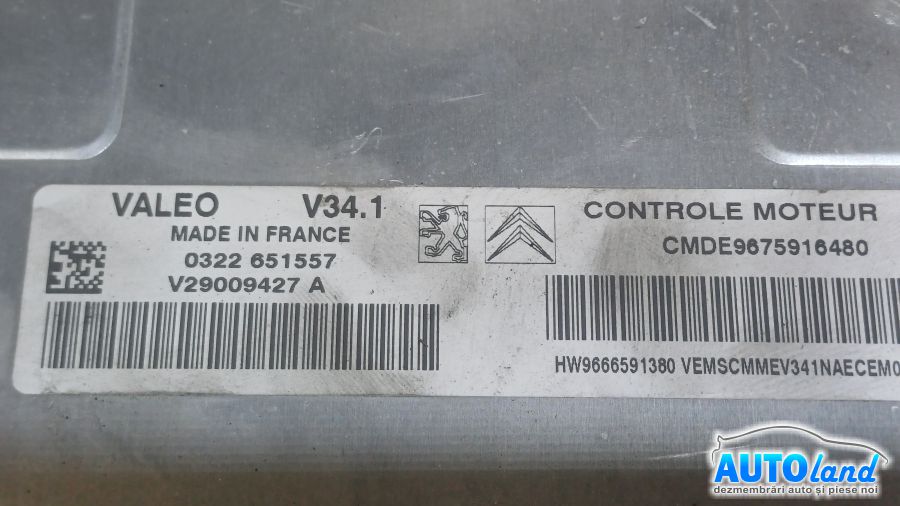 Calculator Ecu Motor PEUGEOT 207 SW (WK_) 2007-2025 Cod 9675916480 