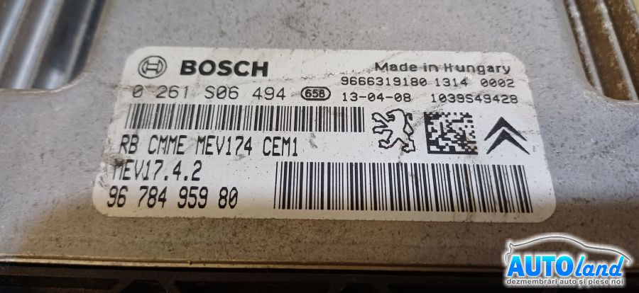 Calculator Ecu Motor PEUGEOT 208 2012-2025 Cod 9678495980 