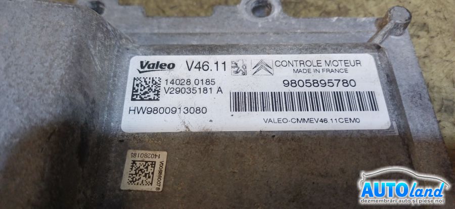 Calculator Ecu Motor PEUGEOT 208 2012-2025 Cod 9805895780 