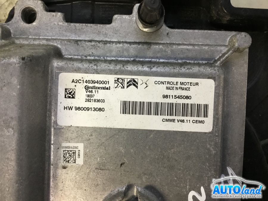 Calculator Ecu Motor PEUGEOT 208 2012-2025 Cod 9811545080 