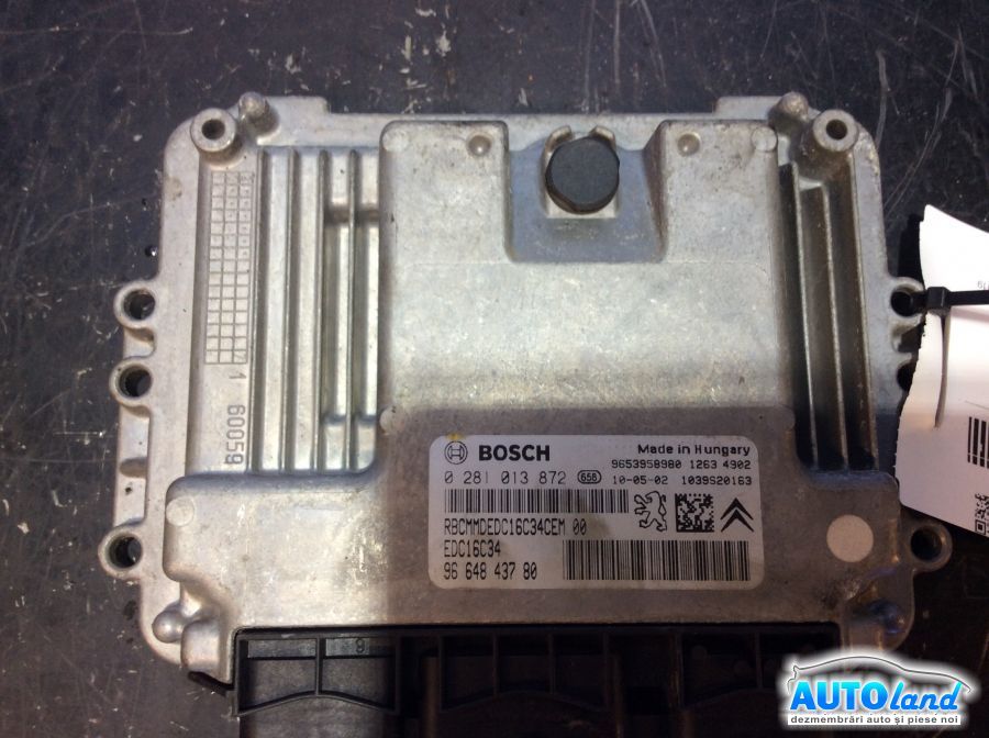 Calculator ECU Motor PEUGEOT 308 (4A_,4C_) 2007-2025 Cod 0281013872 
