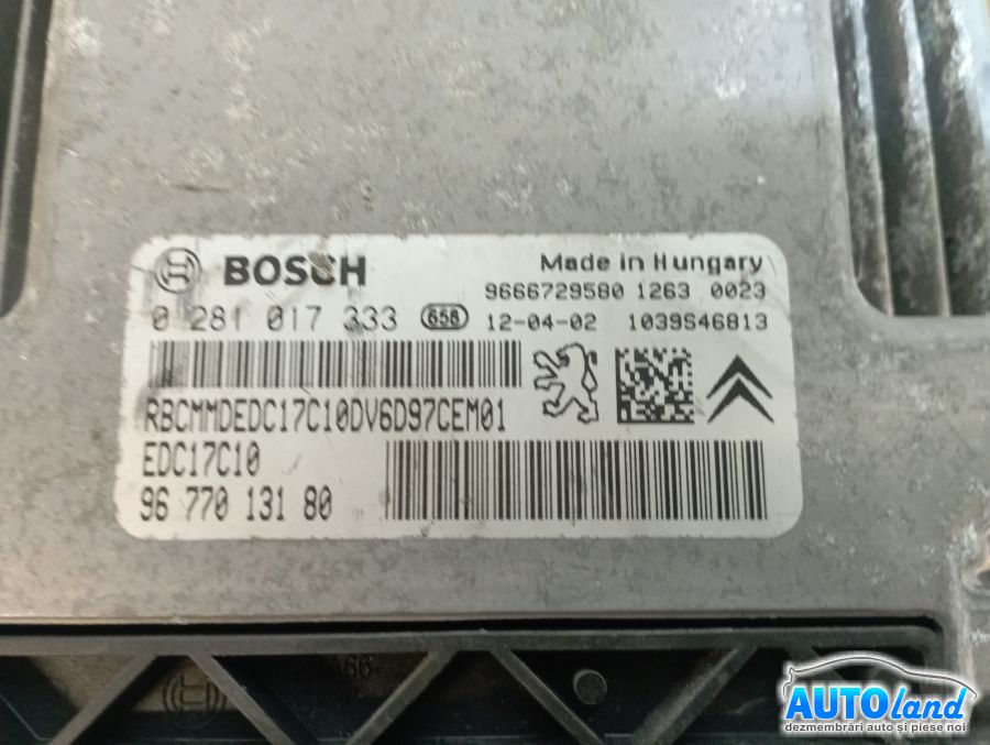 Calculator Ecu Motor PEUGEOT 308 (4A_,4C_) 2007-2025 Cod 9677013180 