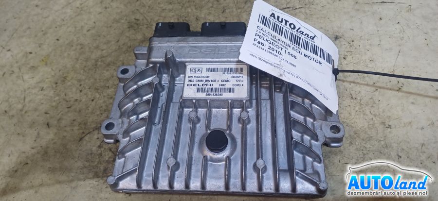 Calculator Ecu Motor PEUGEOT 508 2010-2025 Cod 9666375980 