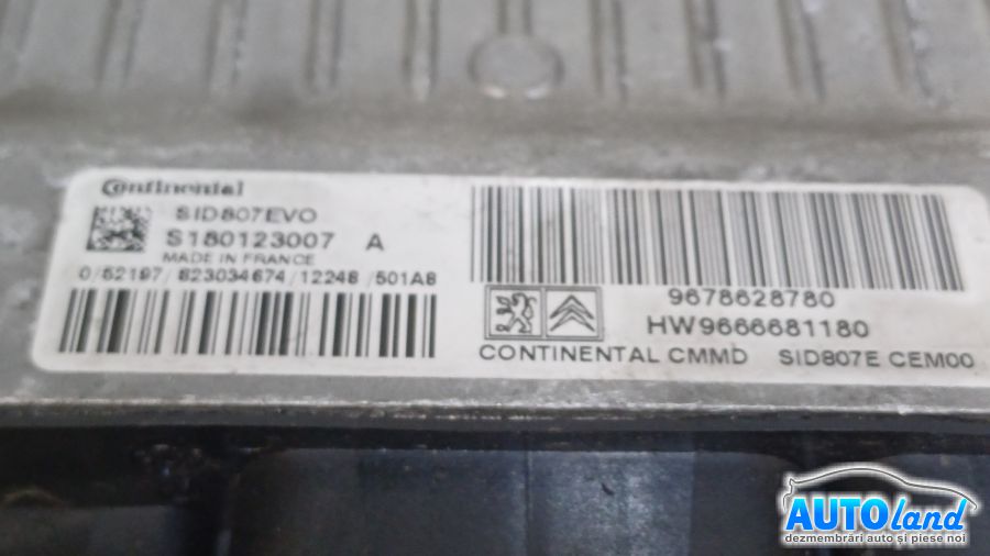 Calculator Ecu Motor PEUGEOT 508 2010-2026 Cod 9678628780 