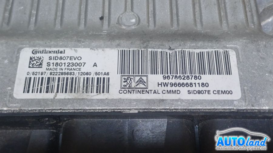 Calculator Ecu Motor PEUGEOT 508 2010-2026 Cod 9678628780 