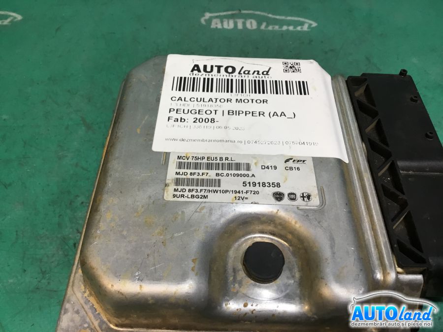 Calculator ECU Motor PEUGEOT BIPPER (AA_) 2008-2025 Cod 51918358 
