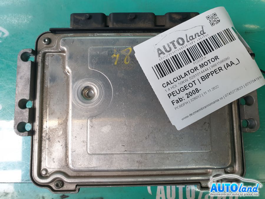 Calculator ECU Motor PEUGEOT BIPPER (AA_) 2008-2025 Cod 9661586080 