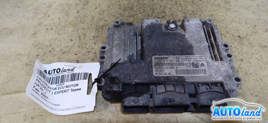 Calculator Ecu Motor PEUGEOT EXPERT Tepee (VF3V_) 2007-2025 Cod 9664356980 