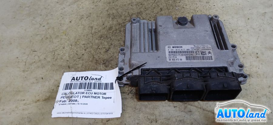 Calculator Ecu Motor PEUGEOT PARTNER Tepee 2008-2025 Cod 9605947380 
