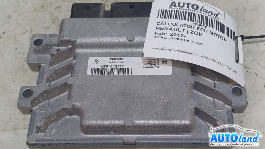 Calculator Ecu Motor RENAULT ZOE 2012-2025 Cod 237D40054R 