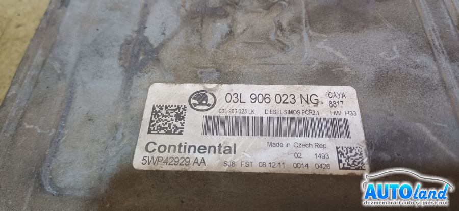 Calculator Ecu Motor SKODA FABIA 2006-2026 Cod 03L906023NG 