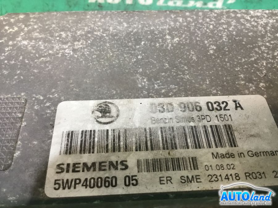 Calculator ECU Motor SKODA FABIA (6Y2) 1999-2025 Cod 03D906032A 